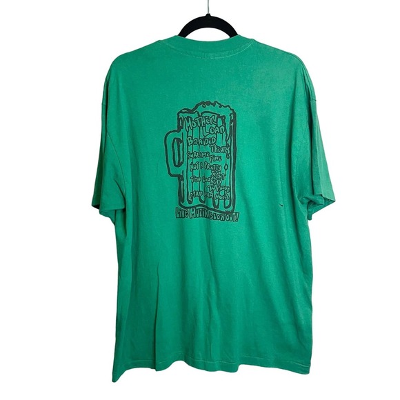 1993 Vintage Mother Load Live Muzik Blowout Green Graphic T-Shirt Size XL - Picture 2 of 13